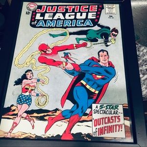 Selling this JUSTICE LEAGUE AMERICA DC COMIC WALL POSTER FEBRUARY NO25